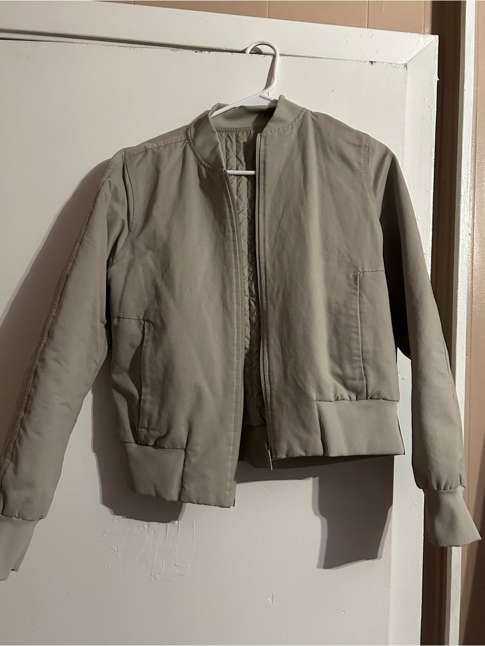 lululemon athletica Women's Bomber Jacket in Light Taupe